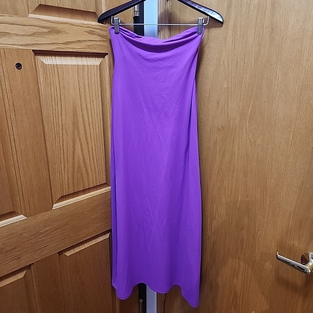 Susana Monaco Purple Strapless Dress In XS